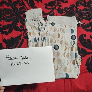 Moon Phase Patterned Pants Little Sleepies Adult Women's Large